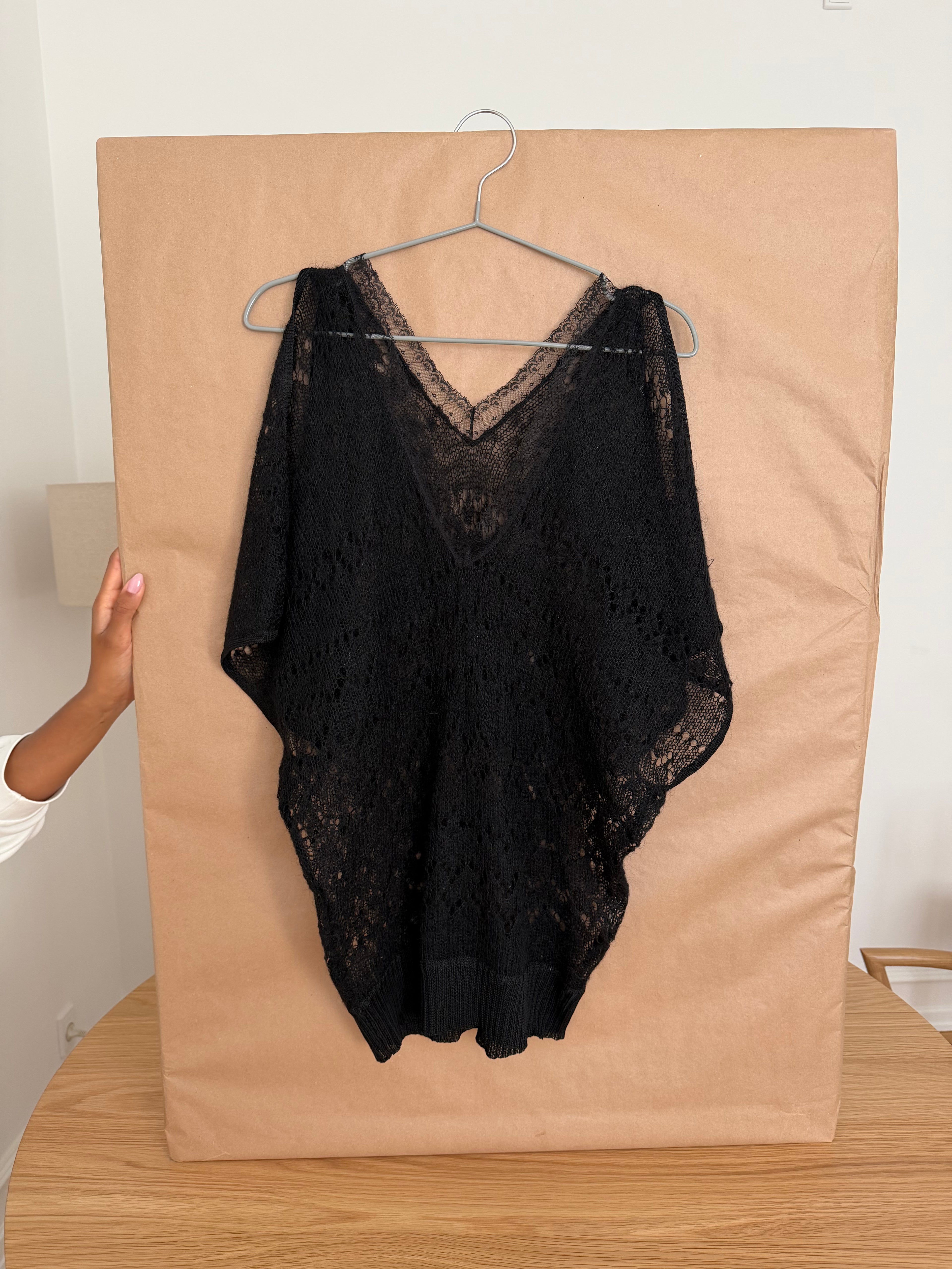 Open-Weave Lace Top