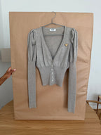 MOSCHINO JEANS Deep V-Neck Cardigan