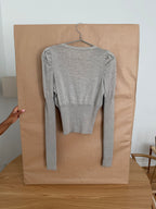 MOSCHINO JEANS Deep V-Neck Cardigan