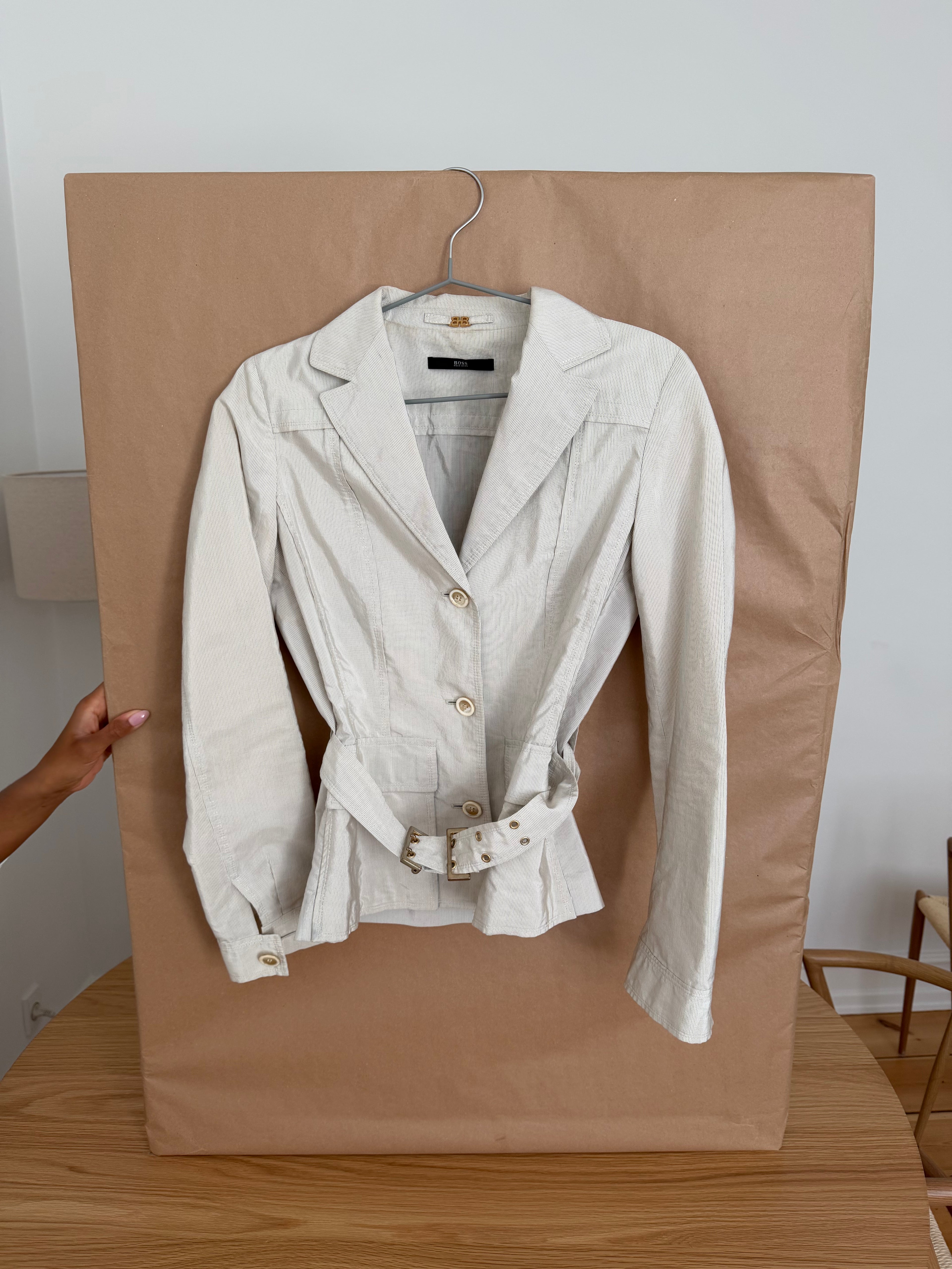 HUGO BOSS Belted Tailored Jacket