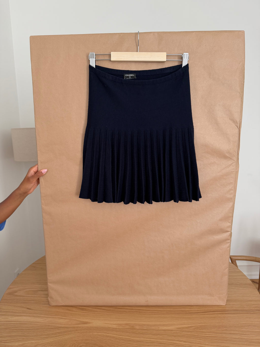 CHANEL Pleated Mini Skirt