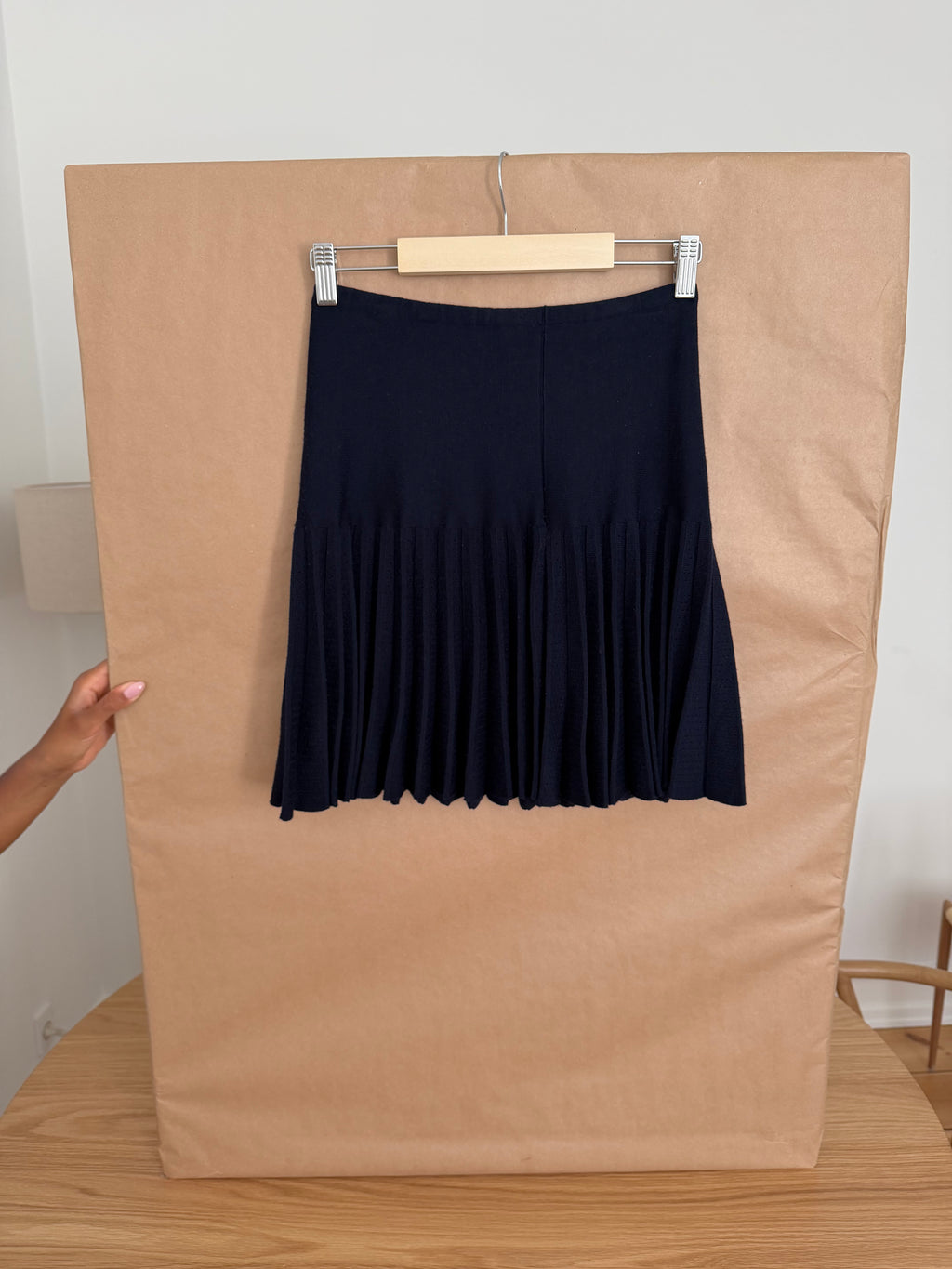CHANEL Pleated Mini Skirt
