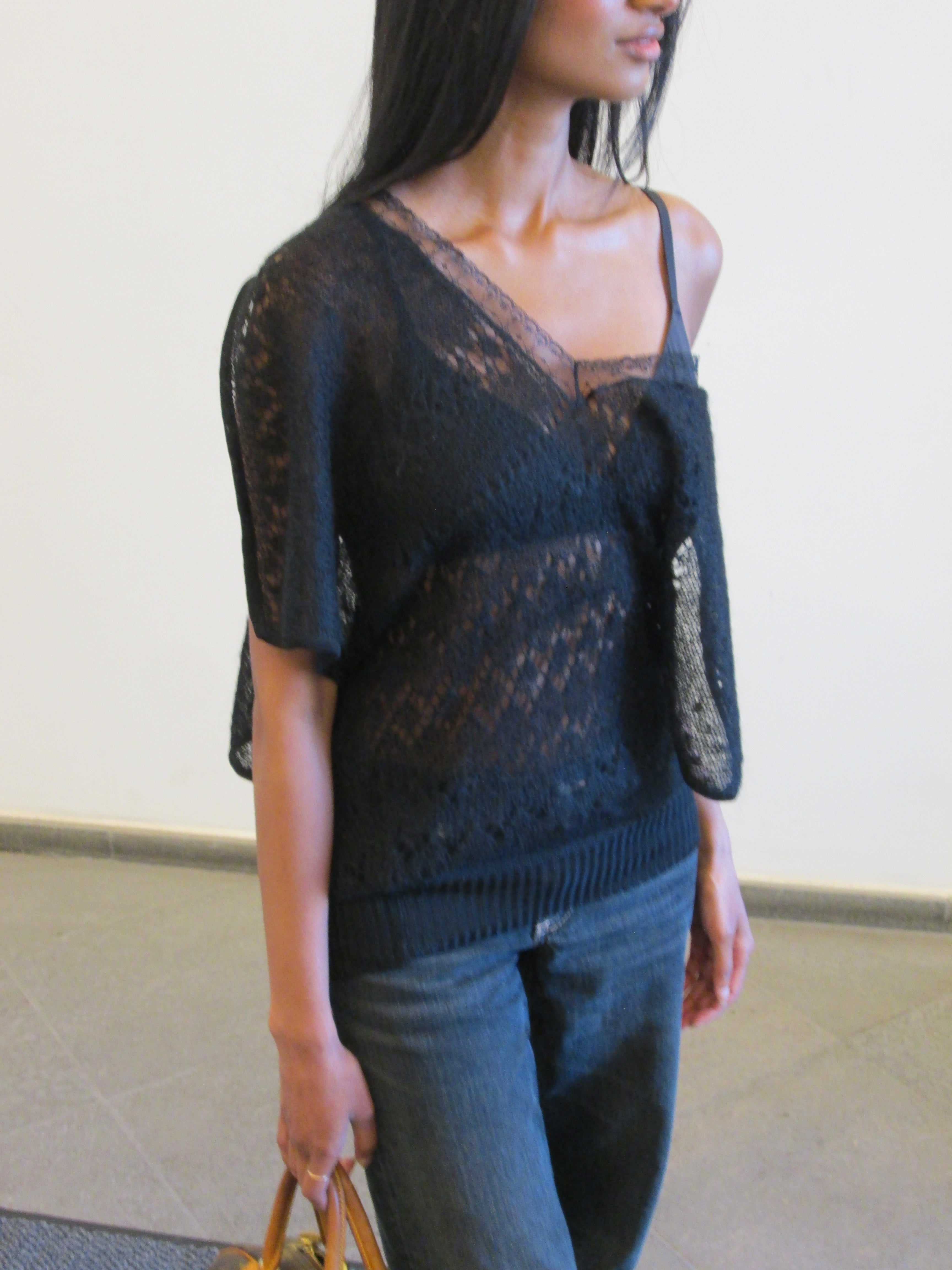 Open-Weave Lace Top