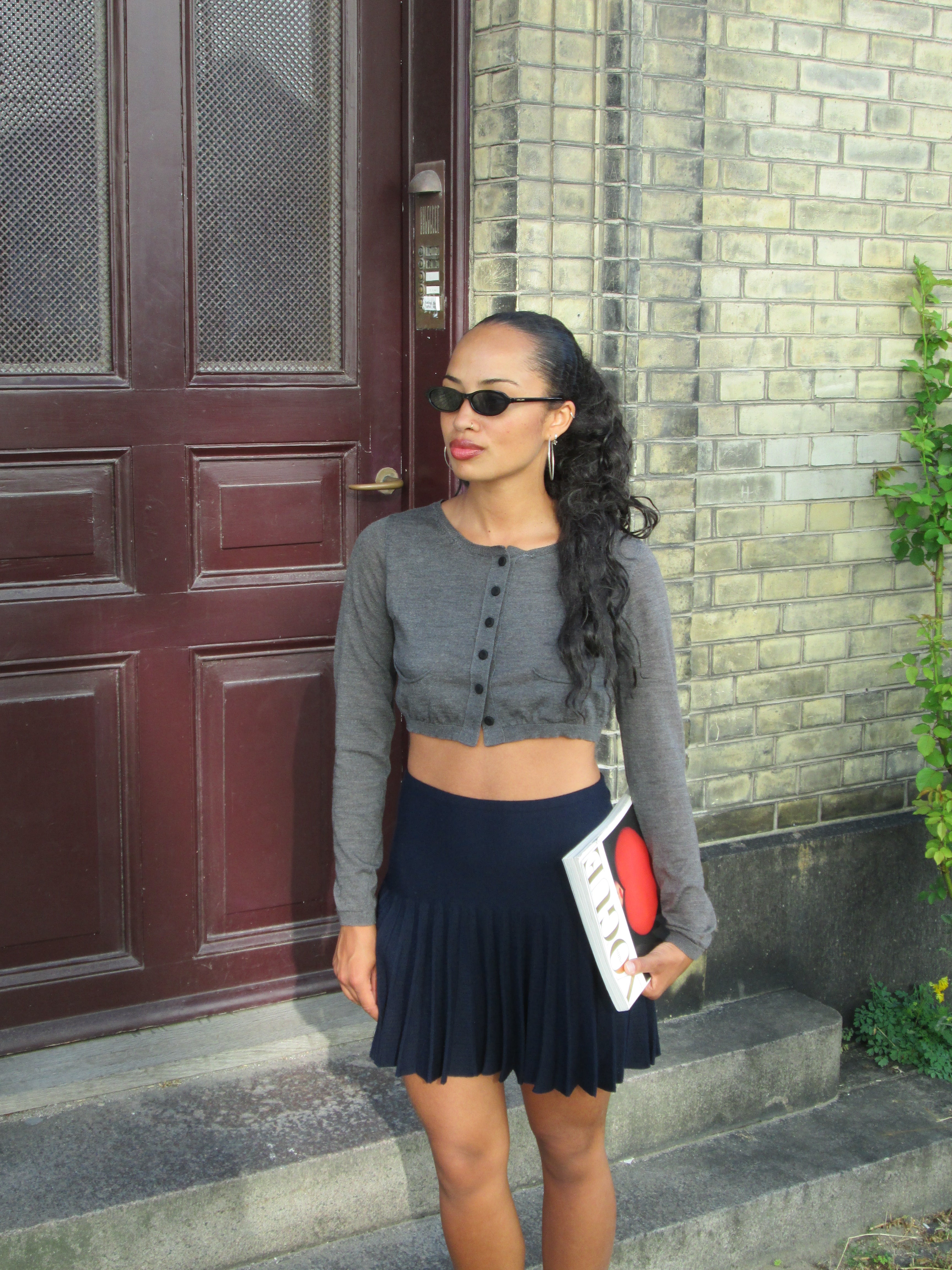 CHANEL Pleated Mini Skirt
